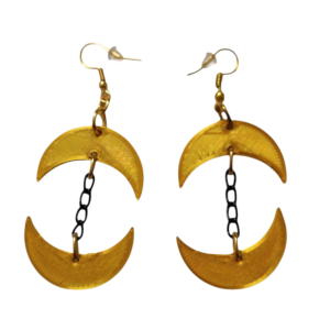 Aretes Luna Creciente Doble