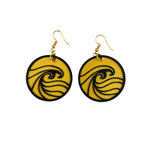 Aretes Ola japonesa