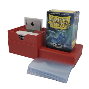 Combo Contenedor Caja Dual con Protectores de Cartas